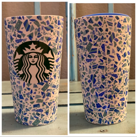 Starbucks Other - Starbucks Confetti Blue and Green 12 oz Tumbler
